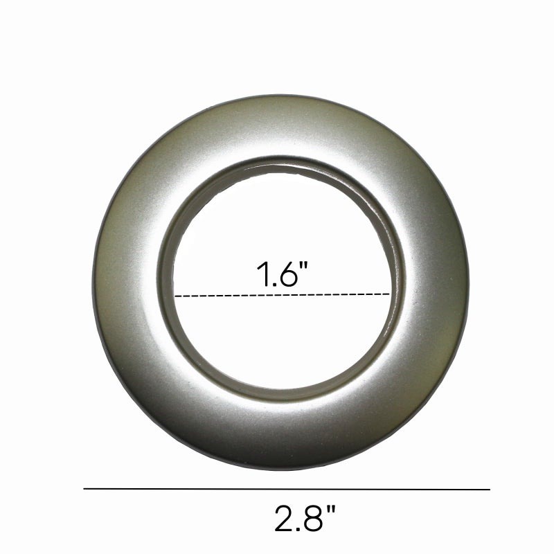 SWTool Selling Wonderful 1-9/16-Inch Inner Diameter Plastic Curtain Grommets 50-Pack (Silver) - Image 2